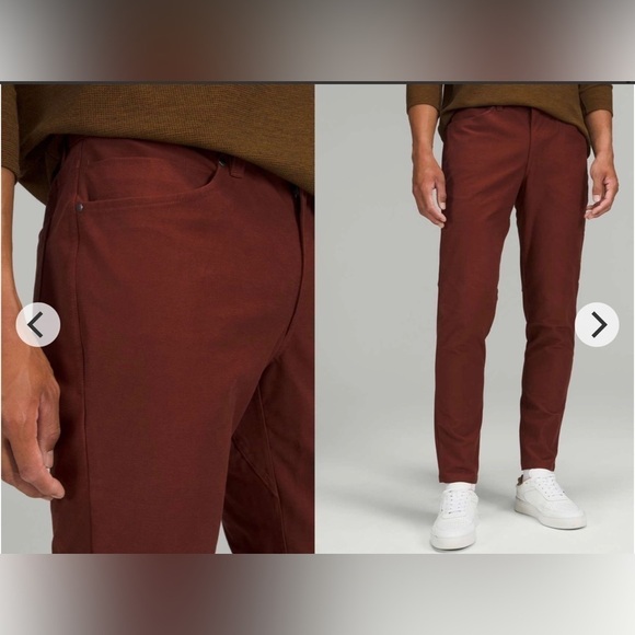 Lululemon ABC Slim-Fit Pant 27" *UtilitechDate Brown Size 32x27 - Picture 10 of 12